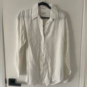 Abercrombie & Fitch Oversized White Button-down Shirt - S NWT